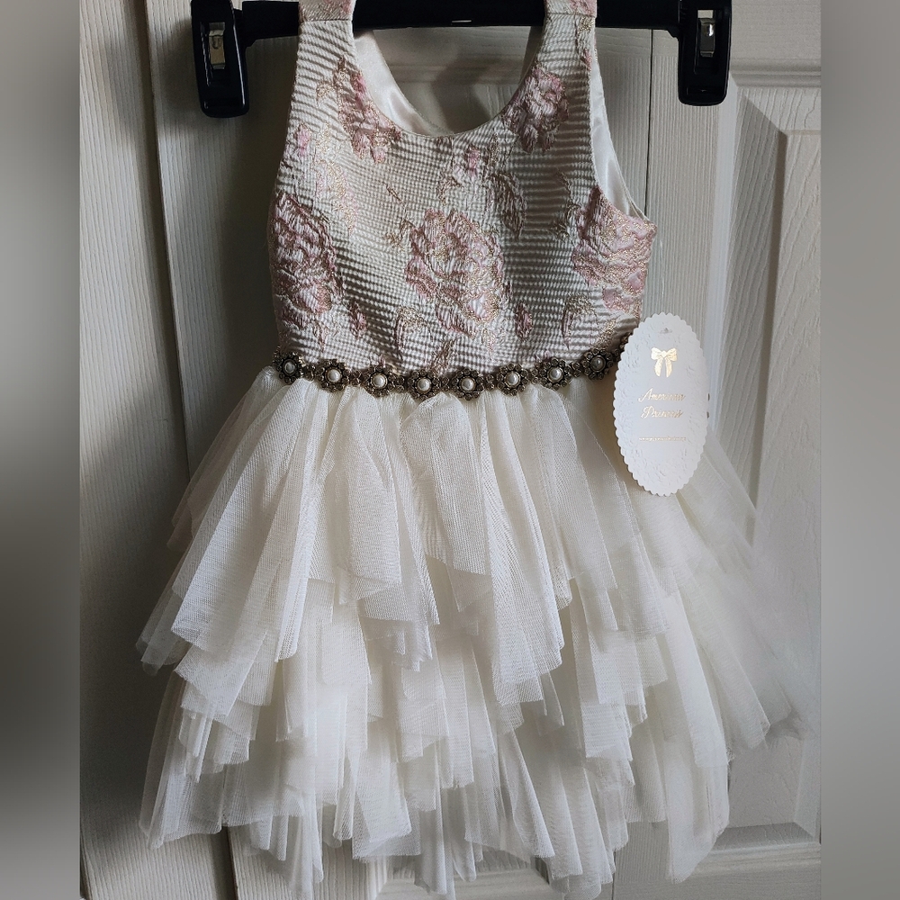 Toddler, Size 2T, Elegant Floral Tiered Dress